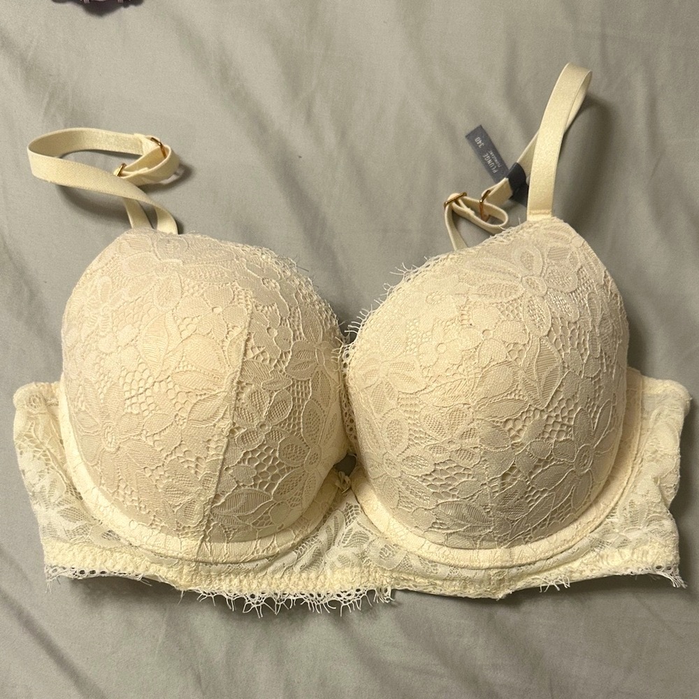 Brand new Aerie Cream Floral Lace Bra size 34D